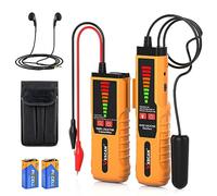 VXSCAN Underground Wire Locator F04, Cable Tester with Earphone, Underground Wire Non-Destructive Tracer for Locating Wires and Pet Fence Irrigation Wires