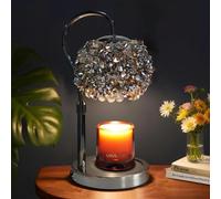 VXUNLIOR Luxury Candle Warmer Lamp with Timer & Dimmable Brightness, Crystal Gemstone Shade & Premium Base - Adjustable Wax Melt Warmer for Home Decor