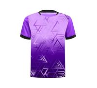 Vxuxlje Youth Boys Football Goalkeeper Training T-Shirt Short Sleeve Soccer Goalie Jersey Goal Keeper Kit Purple 3-4 Years