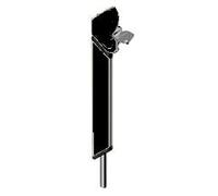 VXV 300 mm RAL:9005 Key Door Lock Black