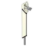 VXV 300 mm RAL:9010 Key Door Lock White