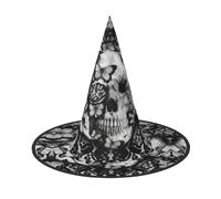 VXXNlnn 1 PC Halloween Hat - Witches Black Skull Rose Print Decor Party, Cosplay Role Play Festival Carnival Headband for Festive, Easter