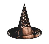 VXXNlnn 1 PC Halloween Hat - Witches Heart Cup Print Decor Party, Cosplay Role Play Festival Carnival Headband for Festive, Easter