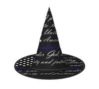 VXXNlnn 1 PC Halloween Hat - Witches pledge of allegiance flag Print Decor Party, Cosplay Role Play Festival Carnival Headband for Festive, Easter