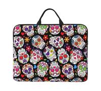 VXXNlnn 14in dead sugar Horror Skull Print Laptop Case Sleeve Bag - Portable Shoulder Briefcase for Business Travel, Commuting