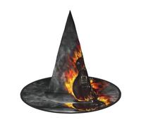 VXXNlnn 2 PCS Halloween Hat - Witches burning guitar Print Decor Party, Cosplay Role Play Festival Carnival Headband for Festive, Easter