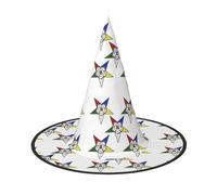 VXXNlnn 2 PCS Halloween Hat - Witches Stars Eastern Stars Print Decor Party, Cosplay Role Play Festival Carnival Headband for Festive, Easter