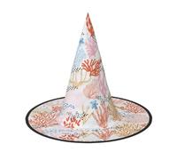 VXXNlnn 3 PCS Halloween Hat - Witches Coral Reef Print Decor Party, Cosplay Role Play Festival Carnival Headband for Festive, Easter