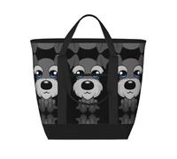VXXNlnn adorable schnauzer Print Reusable Insulated Tote Bag â€“ Large Capacity for Grocery Shopping, Picnic, Work & Travel