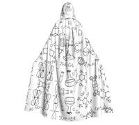 VXXNlnn Adult Halloween Hooded Cloak - chemotherapy Print Costume Cape for Party, Carnival, Cosplay, and Stage Performances
