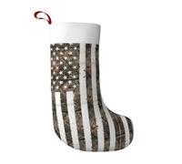 VXXNlnn American Camouflage Print Christmas Stocking Party Decoration – Large Xmas Tree Hanging Ornament for Fireplace, Home & Office
