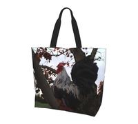 VXXNlnn BackYard Chickens Print Shoulder Bag â€“ Large Reusable Tote Bag for Women, Storage Tote Bag for Shopping, Travel, & Daily Life
