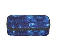 VXXNlnn Blue Universe Space Galaxy Print Pencil Case â€“ Multi-Purpose Pen Organizer, Stationery Bag, Perfect for School, Office, and Travel