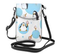 VXXNlnn Cute Penguins Print Small Cell Phone Purse â€“ Roomy Wallet with Adjustable Strap, Perfect for Travel and Daily Life