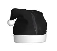 VXXNlnn Festive Christmas Hat for Adults – Unisex Santa Hat with Black Labrador Print Design, Perfect for Xmas, Holiday Parties