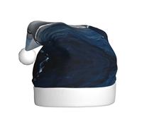 VXXNlnn Festive Christmas Hat for Adults – Unisex Santa Hat with Cruise Ship Print Design, Perfect for Xmas, Holiday Parties