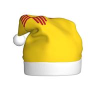 VXXNlnn Festive Christmas Hat for Adults – Unisex Santa Hat with Flag of New Mexico Print Design, Perfect for Xmas, Holiday Parties