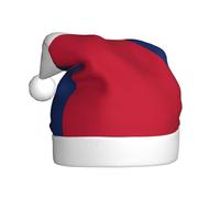 VXXNlnn Festive Christmas Hat for Adults – Unisex Santa Hat with Flag of Texas Print Design, Perfect for Xmas, Holiday Parties