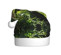 VXXNlnn Festive Christmas Hat for Adults – Unisex Santa Hat with Wildlife Ferret Print Design, Perfect for Xmas, Holiday Parties