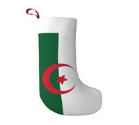 VXXNlnn Flag of Algeria Print Christmas Stocking Party Decoration – Large Xmas Tree Hanging Ornament for Fireplace, Home & Office