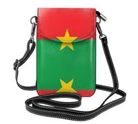 VXXNlnn Flag of Burkina Faso Print Small Cell Phone Purse â€“ Roomy Wallet with Adjustable Strap, Perfect for Travel and Daily Life