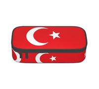 VXXNlnn Flag of Turkey Print Pencil Case – Multi-Purpose Pen Organizer, Stationery Bag, Perfect for School, Office, and Travel