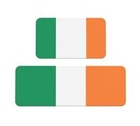 VXXNlnn Irish flag Print Kitchen Floor Mat - 2-Set Crystal Velvet Runner Rug for Kitchen, Laundry Room, Bathroom