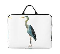VXXNlnn Long-Beaked Heron Print 14in Laptop Case Sleeve Bag - Portable Handle, Ideal for Business Trips, Commuting, and Travel