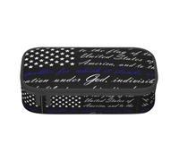 VXXNlnn Pledge of Allegiance Flag Print Pencil Case â€“ Multi-Purpose Pen Organizer, Stationery Bag, Perfect for School, Office, and Travel