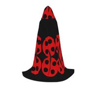 VXXNlnn S Halloween Hooded Cape â€“ Unisex Cartoon ladybug Print Cosplay Robe for Party, Carnival, Comic Exhibition, Easter & More
