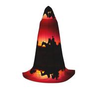 VXXNlnn S Halloween Hooded Cape â€“ Unisex Texas Cowboy Print Cosplay Robe for Party, Carnival, Comic Exhibition, Easter & More