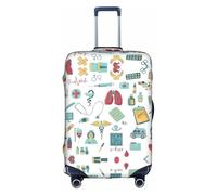 VXXNlnn S Suitcase Cover Protector â€“ Abstraction Biology chemistry4 Print Luggage Travel Accessories, Stretch Baggage Cover for Business Trips