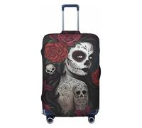 VXXNlnn S Suitcase Cover Protector – Day of The Dead Girl Print Luggage Travel Accessories, Stretch Baggage Cover for Business Trips