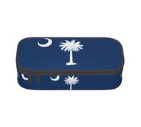 VXXNlnn South Carolina Flag Print Pencil Case â€“ Multi-Purpose Pen Organizer, Stationery Bag, Perfect for School, Office, and Travel