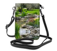 VXXNlnn Spring Green Grass Print Small Cell Phone Purse â€“ Roomy Wallet with Adjustable Strap, Perfect for Travel and Daily Life