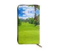 VXXNlnn Stylish Vancouver Golf Course Print Leather Wallet for Women - Lightweight Bifold Clutch with RFID Blocking, Slim Trifold Design