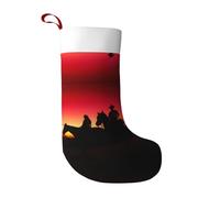 VXXNlnn Texas Cowboy Print Christmas Stocking Party Decoration – Large Xmas Tree Hanging Ornament for Fireplace, Home & Office