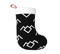 VXXNlnn Twin Peaks Owl Print Christmas Stocking 18 Inches â€“ Durable Holiday Decor, Fireplace Hanging, Perfect for Xmas, Halloween
