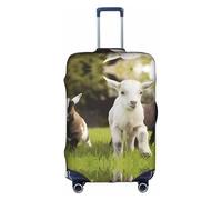 VXXNlnn XL Suitcase Cover Protector – Cute Goat's Print Luggage Travel Accessories, Stretch Baggage Cover for Business Trips