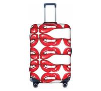 VXXNlnn XL Suitcase Cover Protector â€“ Cute Graphic Red Lips Print Luggage Travel Accessories, Stretch Baggage Cover for Business Trips