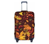 VXXNlnn XL Suitcase Cover Protector â€“ Fall Autumn Leaves Print Luggage Travel Accessories, Stretch Baggage Cover for Business Trips