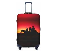 VXXNlnn XL Suitcase Cover Protector â€“ Texas Cowboy Print Luggage Travel Accessories, Stretch Baggage Cover for Business Trips
