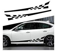 VXXTYB Car Side Strip Stickers,for Mi-NI John Cooper Works F54 F55 F56 F57 F60,Long Stripes Side Body Decals,DIY Side Skirt Self Adhesive Stickers,Car Styling Decoration Accessories,Ablack