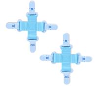Vxyaaz 2 pcs Bed Sheet Detangler Reduces Laundry tangles，Keep Bed Sheets/Duvet Covers/Blankets/from Tangling,Twisting, and Balling in Washer and Dryer (Blue)