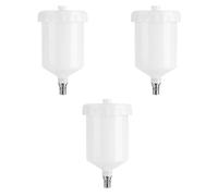 Vyawnqe 3 Pcs 600ml Plastic HVLP Paint Cup Pot Compatible With Sata Sprayer Cup Connector Jet Paint Sprayer Easy Install Easy To Use