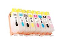 Vyawnqe CLI-42 Series Refillable Ink Cartridges Including CLI-42BK CLI-42C CLI-42Y CLI-42GY CLI-42LGY CLI-42M CLI-42PC CLI-42PM for Pro-100 and Pro-100S Printers