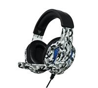 Vybe LED Headset with Camouflage Design for Play Station, Xbox, PC Gaming AUX-in Support Wired Cushioned Headphone with Adjustable Boom Microphone