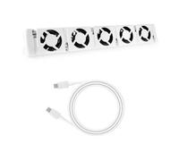 Vybra RadBoost Radiator Booster 5 Fan Extension Set for Heaters Over 1800mm - Digital Thermostat for Automatic Temperature Control - Quiet Heat Distribution with Magnetic Installation