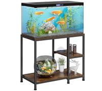 VyGrow Aquarium Stand 40 Gallon, Heavy Duty Fish Tank Stand 93 x 47 x 80 CM, Free Standing Aquarium Wood Shelves 330KG Load Capacity for Storing Fish Rank Accessories, Fish Feed, Decorations