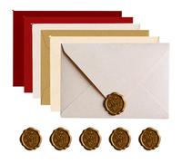 VYIBPDY 6 Pack Linen Paper Envelopes 6 Styles Elegant Filigree Laid Paper Envelopes Invitation Invitation Baptism Birthday Wedding Anniversary